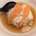 彩色ラーメン きんせい総本家 夢風 - 2015年　冷し第3弾「蜆風味の冷し醤油 大トロサーモン漬けのせ」