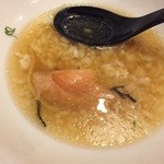 彩色ラーメン きんせい総本家 夢風 - 2015年　冷し第3弾「蜆風味の冷し醤油 大トロサーモン漬けのせ」