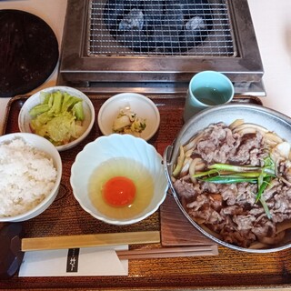 竹下 - 料理写真:すき焼き定食（肉大盛）