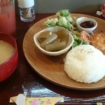 GotZA - おからハンバーグと山菜の天婦羅