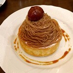 星乃珈琲店 - 料理写真:栗のスフレパンケーキ