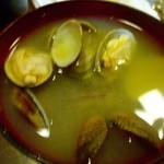 幸喜寿し - 5.23 名物あさりたっぷりのお味噌汁