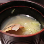 日本料理にわの - 食事「あさり汁」