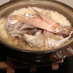 日本料理にわの - 食事「鯛めし」