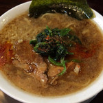 ラーメン ヤスオ - ラうどん（太麺） 130グラム　ショウガ 700円