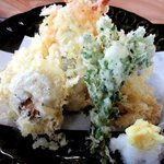 永田ドライブイン - カラッと揚がった天ぷら！(2015,05/17)