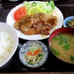 永田ドライブイン - ロース生姜焼定食！(2015,05/17)