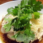 中国菜 膳楽房 - 葱油鶏（蒸し鶏香味ソース）1,600円