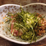 串や たる平 大倉山本店 - まぐろ納豆
