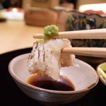 天麩羅　吉祥 - 炙った穴子には山葵を乗せて～