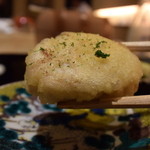 天麩羅　吉祥 - ふぐの白子の天ぷら、ある意味共食いよね～