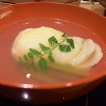 天麩羅　吉祥 - ハマグリのお吸い物、滋味あふれる味わい。。。