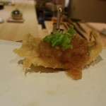 天麩羅　吉祥 - キスのおろし大根ジュレ、創作天ぷらと言えようか。