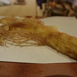 天麩羅　吉祥 - ひげ付きヤングコーン。。