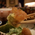 天麩羅　吉祥 - 水茄子はホクホク。