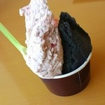 ミルティーロ - さくらと白ワインと苺のグラニテ・黒ごま(2015.5)