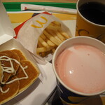 マクドナルド - ドリンク写真:プチパンケーキ ハッピーセットとプレミアムローストコーヒー