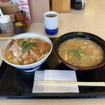 かつや - 料理写真:2個たまカツ(竹)/とん汁(大) 2026/8/11