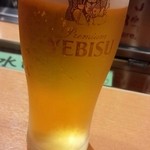 yumeyakatawafuura-mensemmonten - エビスビール生520円