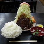 葉栗屋 - 2012/01 味噌カツライス￥1,050+ご飯大盛り￥150