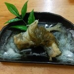 Hachijou - アジともずくの酢の物(酢が控えめ、優しい味わい)