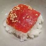 新ばし 星野 - (201５.5)めばちまぐろをご飯に