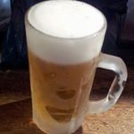 大倉山もつ肉店 - 生ビール大（650円）