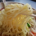 幸楽苑 - 2015/4 塩野菜ラーメン/ちぢれ中平麺