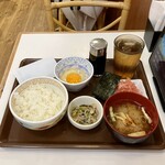 すき家 - 料理写真:たまかけ朝食ミニ300円