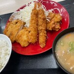 かつや - 料理写真:海老チキンから揚げ定食 ご飯普通