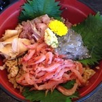 魚河岸割烹さかなや千本一 - ぬまづ丼(3色丼)