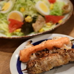 h Binchou oogiya - 銘柄鶏と扇屋サラダ