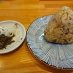 手打ちうどん よしの - かしわ飯　９０円