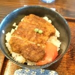 といや - ソースカツ丼ミニ350円。