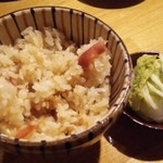 香魚 - ホッキ貝の炊き込みご飯＆白菜漬け