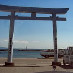 鴨鶴 - 鴨居神社の鳥居