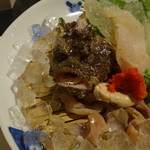 板前割烹 ひぐち - 顔のアップ　お口は箸でopenしました