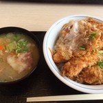 Katsuya - 豚汁と、海鮮・ヒレ・メンチカツ丼・玉子とじ