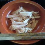 京都 吉兆 - 削りたての鰹節