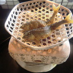 京都 吉兆 - 焼物　稚鮎　揚げ二丁