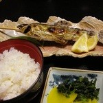 大朗館 - 後からアユの塩焼きが来ました