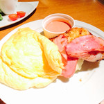 ランコントル - オムレツとフレンチトーストのランチ