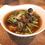 柳家 - 山菜と鴨の鍋　(2015/05)