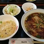 マルナカ中国麺飯食堂 - ラーメンセット