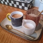 Pancafe ao - ランチセットのエスプレッソ。