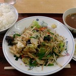 Ramen ichidai - ラーメン一代 ＠東葛西 野菜炒め定食 780円（税込）
