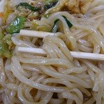 Ishidaya Mitohan Ramen - スタミナ冷やしダブル（2玉）￥870　麺ｱｯﾌﾟ