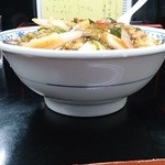 Ishidaya Mitohan Ramen - スタミナ冷やしダブル（2玉）￥870　側面