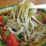 蕎麦 つづら - 太白おぼろこんぶを纏うお蕎麦