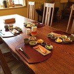 山荘 奈川倶楽部 - 朝食のテーブルセットです♡(ؔᵒ̶̷ᵕؔᵒ̷̶)